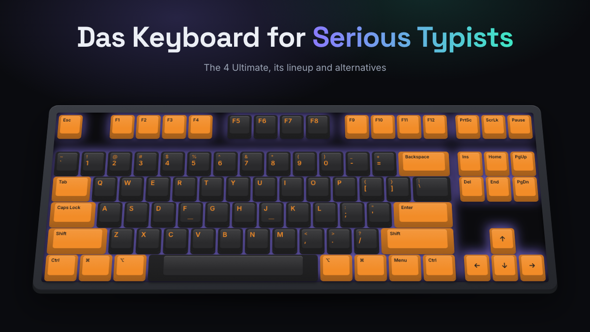 Das Keyboard Mechanical Keyboards for Serious Typists on a mechanical keyboard banner