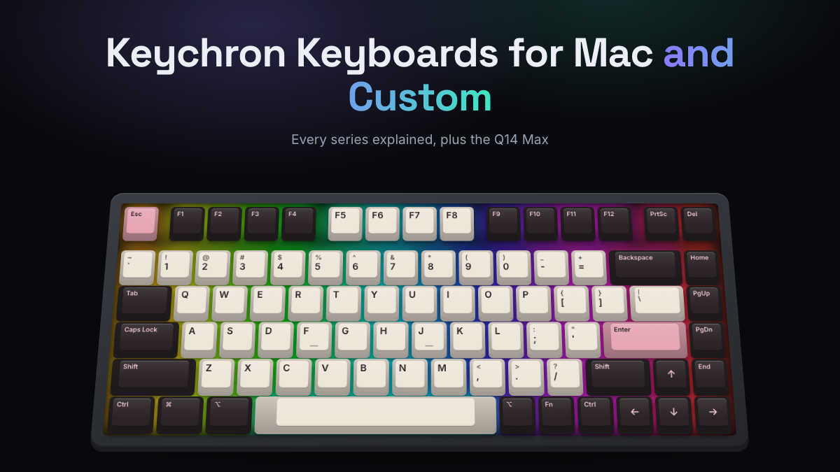Keychron Mechanical Keyboards for Mac, Windows, and Custom Builds on a mechanical keyboard banner
