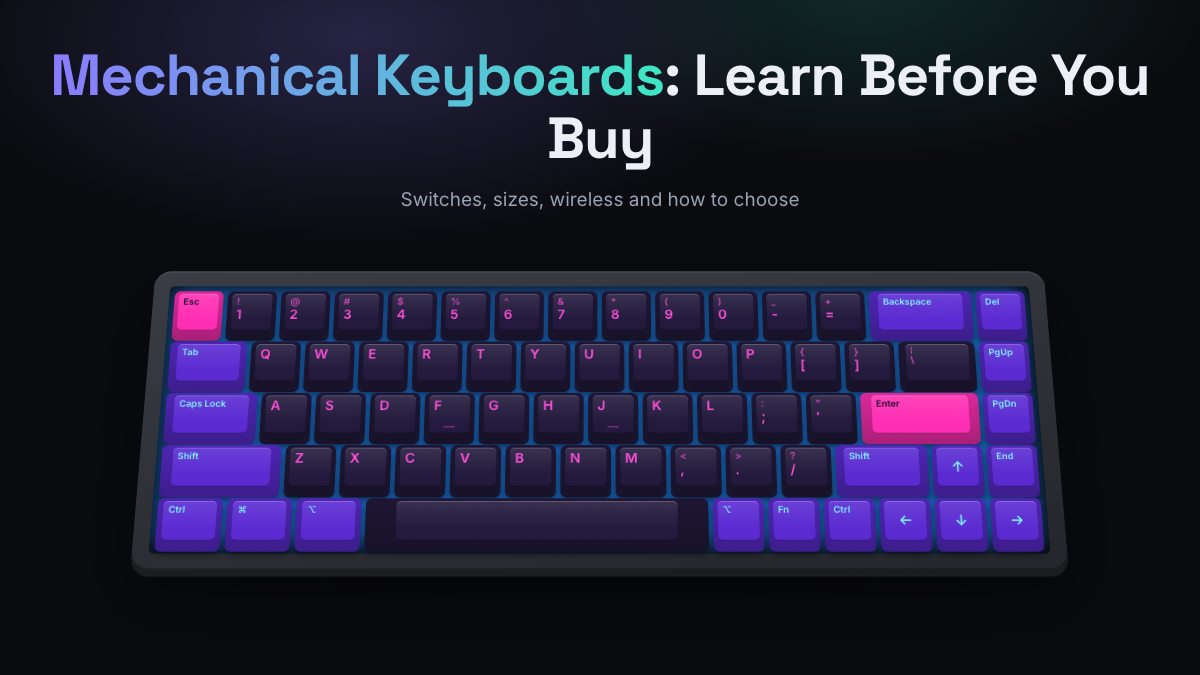Mechanical Keyboards: Shop, Compare, and Learn Before You Buy on a mechanical keyboard banner