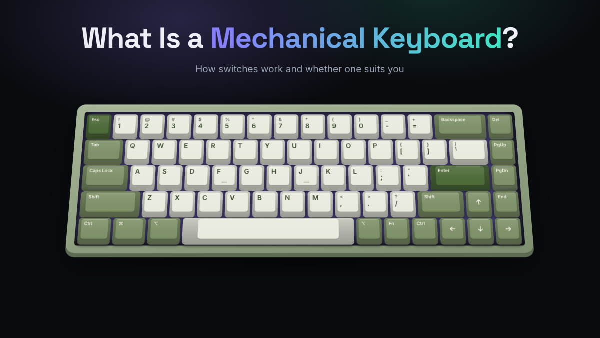 What Is a Mechanical Keyboard and How Does It Work? on a mechanical keyboard banner